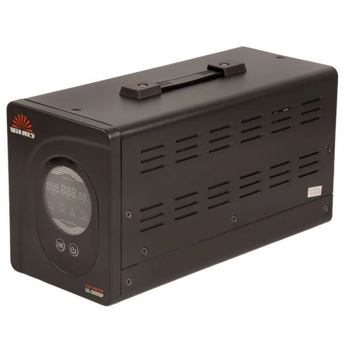 Джерело безперебійного живлення Vitals UL-500sp, 500VA/300W, LCD, 1xSchuko, на зовнішні АКБ 12В