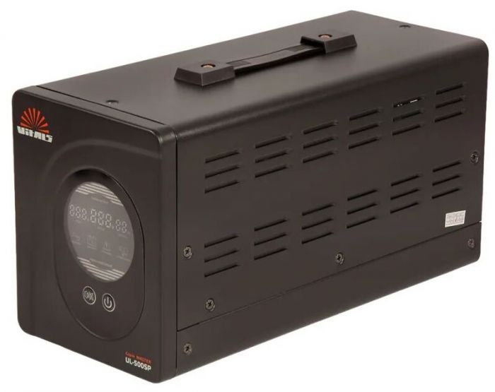 Джерело безперебійного живлення Vitals UL-1000sp 1000VA/600W, LCD, 1xSchuko, на зовнішні АКБ 12В