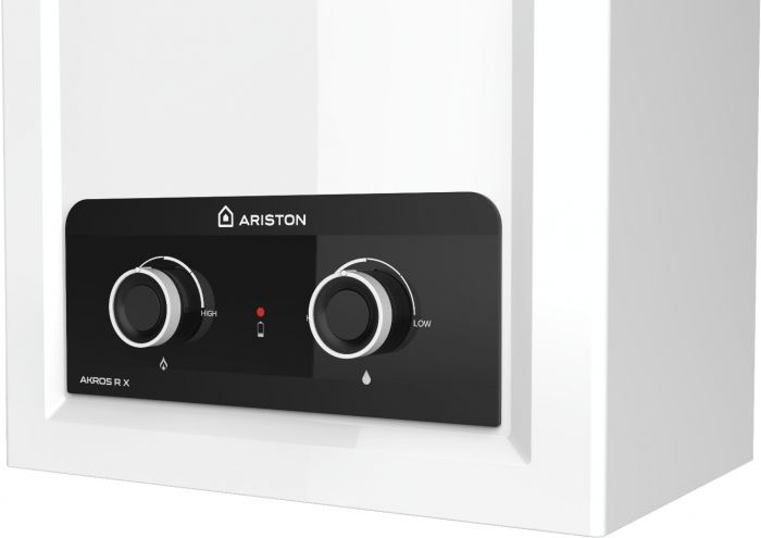 Газова колонка Ariston AKROS R X 1020 10л/хв 19,5кВт Low NOx розпалювання від батарейок білий