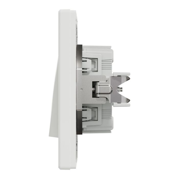 Вимикач 2-клавішний Schneider Electric, Asfora (білий, самозажимний)