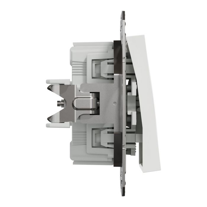 Вимикач 1-клавішний Schneider Electric, Asfora (білий, без рамки)