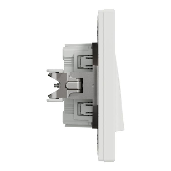 Перемикач 1-клавішний Schneider Electric, Asfora (білий, самозажимний)