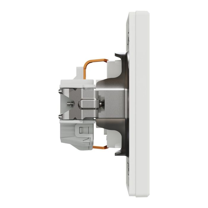 Розетка з з/к та захисними шторками Schneider Electric, Asfora (білий)