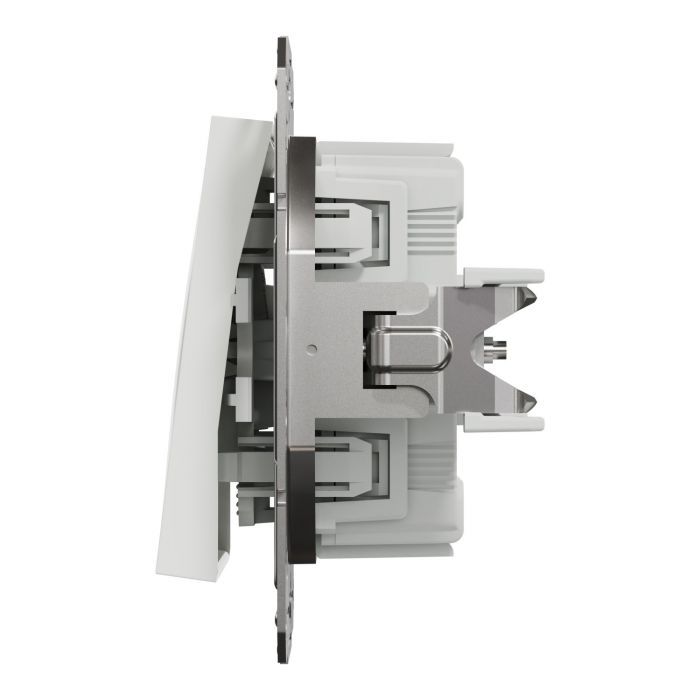 Перемикач 1-клавішний Schneider Electric, Asfora (білий, без рамки)