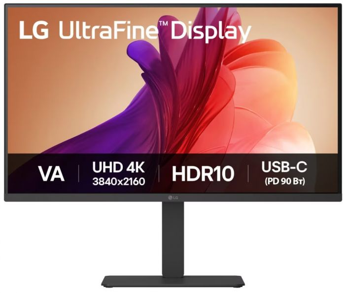 Монітор LG 31.5" 32U720A-B 2xHDMI, DP, USB-C, MM, VA, 3840x2160, DCI-P3 90%, Pivot, HDR10