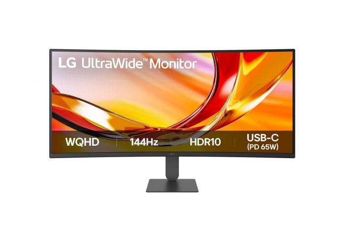 Монітор LG 34" 34U640B-B 2xHDMI, DP, USB-C, Audio, VA, 3440x1440, 144Hz, CURVED, sRGB 99%, FreeSync, HAS, HDR10