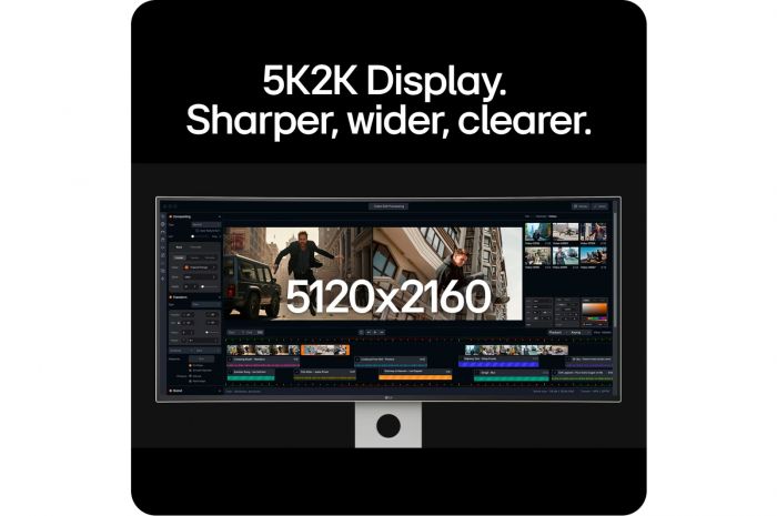 Монітор LG 39,7" 40U990A-W 2xHDMI, DP, USB-C, RJ-45, MM, IPS Black, 5120x2160, 120Hz, DCI-P3 99%, CURVED, FreeSync, HAS, HDR600