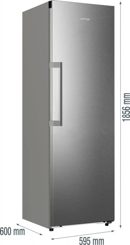 Морозильна камера Gorenje, 185.6x59.5х60, 312л, 1дв., A++, NF, диспл внутр., інвертор, сірий