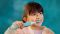 Щітка зубна електр. Philips, Sonicare For Kids, насадок-2, Bluetooth, наліпки, блакитний
