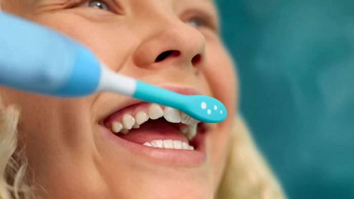 Щітка зубна електр. Philips, Sonicare For Kids Smart, насадок-1, 2 режими, наліпки, блакитний