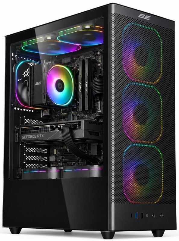 Комп’ютер персональний 2E Rational AMD R5-7500F, 16Gb, F1TB, NVD5060TI-8, A620, V8210B, 650W, FreeDos