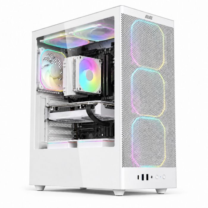 Комп’ютер персональний 2E Rational AMD R5-7500F, 16Gb, F512GB, NVD5060TI-8, A620, 2E-V8210W, 650W, FreeDos, білий
