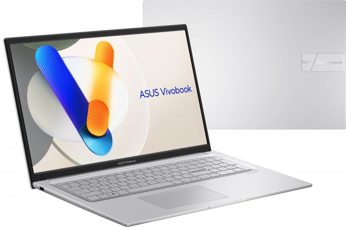 Ноутбук ASUS Vivobook 17 X1704MA-AU043 17.3" FHD IPS, Intel 5 320, 8GB, F512GB, UMA, NoOS, Сріблястий