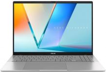 Ноутбук ASUS Vivobook S16 S3607VA-RP096 16" WUXGA IPS, Intel 5 210H, 16GB, F512GB, UMA, NoOS, Сріблястий