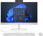 Комп'ютер персональний моноблок HP 240-G10 23.8" FHD IPS AG, Intel i3-N300, 16GB, F512GB, UMA, WiFi, кл+м, 3р, DOS, білий