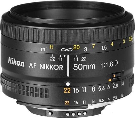 Об'єктив Nikon 50 mm f/1.8D AF NIKKOR