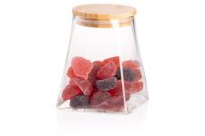 Банка для зберігання Ardesto Fresh, конус, 510 мл, скло, бамбук Банка для зберігання Ardesto Fresh, конус, 510 мл, скло, бамбук