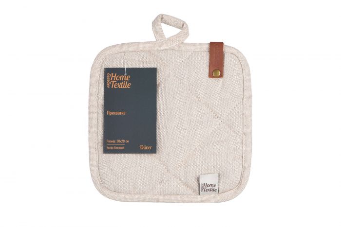 Прихватка Ardesto Oliver, беж, 20х20см, 100% бавовна (напов. ватин)