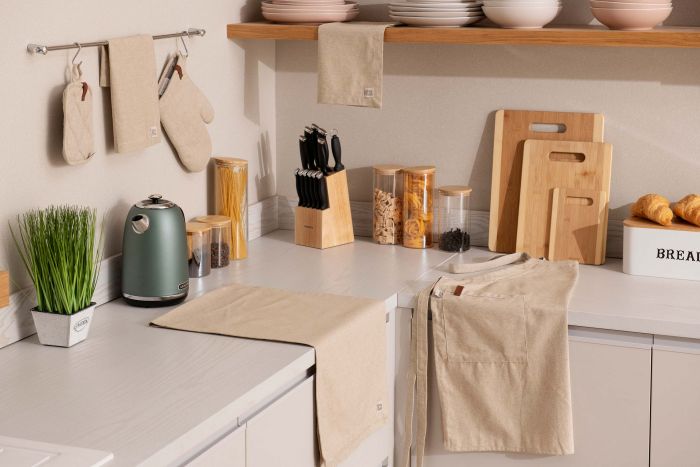 Рукавичка Ardesto Oliver, беж,100% бавовна (напов. ватин)