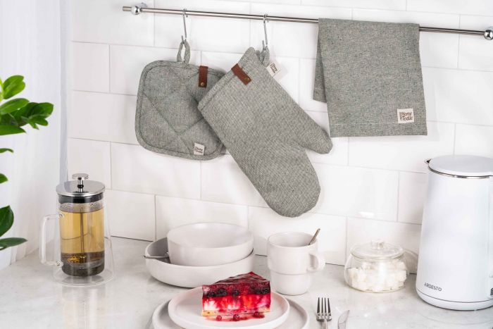 Рукавичка Ardesto Oliver, зелений,100% бавовна (напов. ватин)