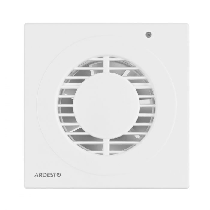 Витяжний вентилятор Ardesto BFO-100W 15 Вт, 80 м3/г, 2400 об./хв., 30 дБ, білий