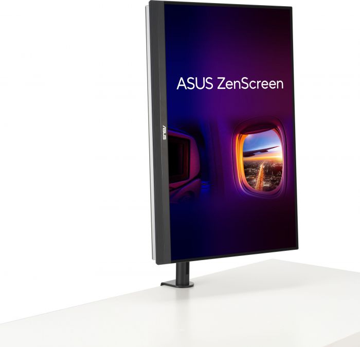 Монітор портативний Asus 27" ZenScreen MB27ACF HDMI, USB-C, MM, IPS, 2560x1440, 100Hz, sRGB 99%, AdaptiveSync, Pivot, C-Clamp Arm