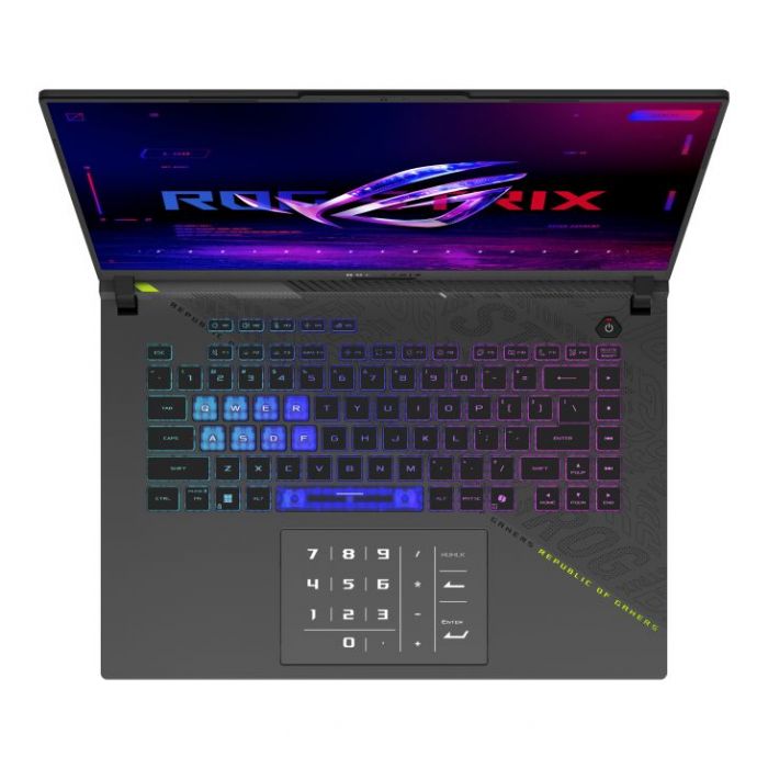 Ноутбук ASUS ROG Strix G16 G614PR-RV036 16" WUXGA IPS, AMD R9 8940HX, 16GB, F1TB, NVD5070Ti-12, NoOS, Сірий