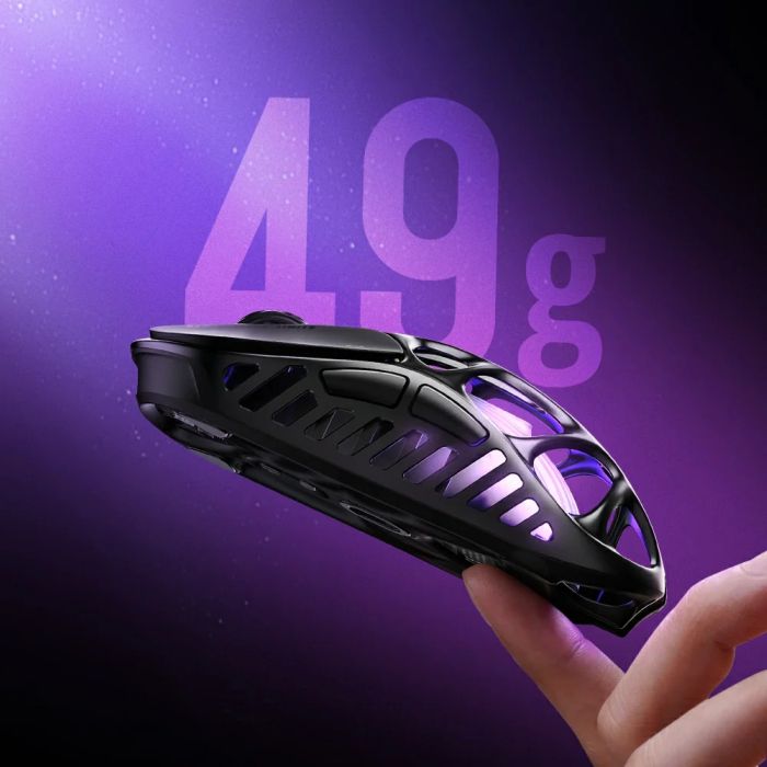 Миша GravaStar Mercury X Pro, 8K, BT/WL/USB-A, RGB, чорний