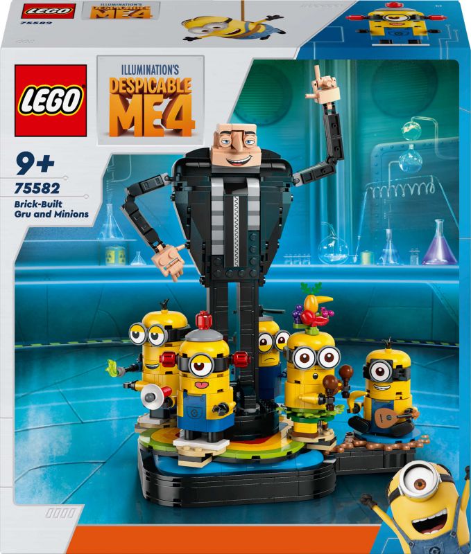 Конструктор LEGO Despicable Me 4 Ґру й посіпаки з кубиків