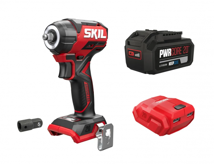 Гайковерт ударний SKIL 3265 CA Compact безщітковий 20В 1х5А·год до 2850об·хв 250Нм 0.9кг