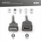 Кабель DIGITUS HDMI High speed + Ethernet (AM/AF) 2.0м, чорний