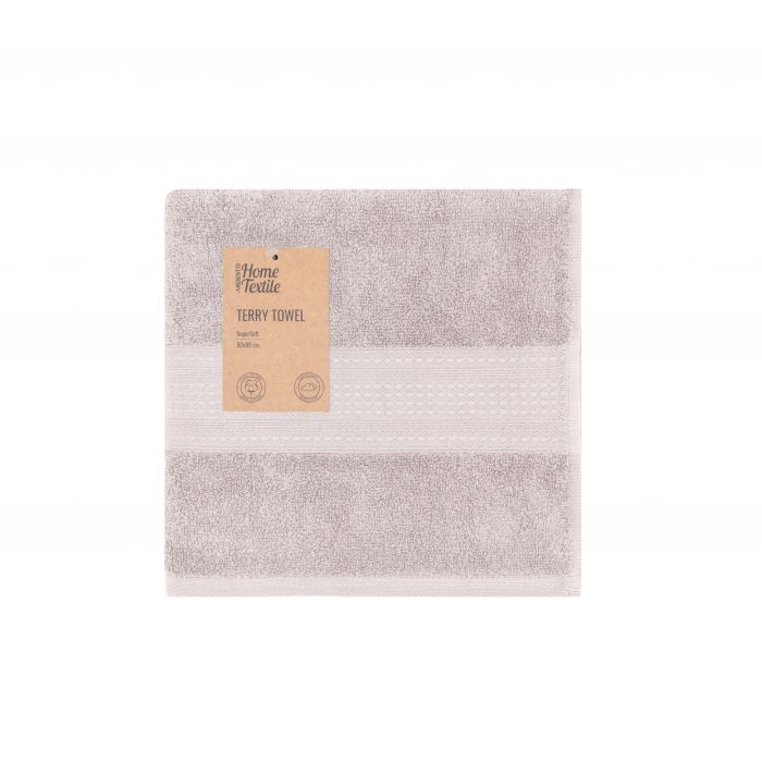 Рушник махровий Ardesto SuperSoft 50х90см, 100% бавовна, бежевий