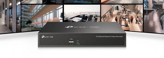 IP-Відеореєстратор TP-LINK VIGI NVR1016H 16 каналів, 2xUSB, H265+, 1xHDD, до 10 ТБ
