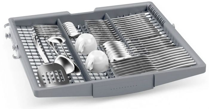 Посудомийна машина Bosch вбудована, 13компл., E, 60см, 3-й кошик, білий