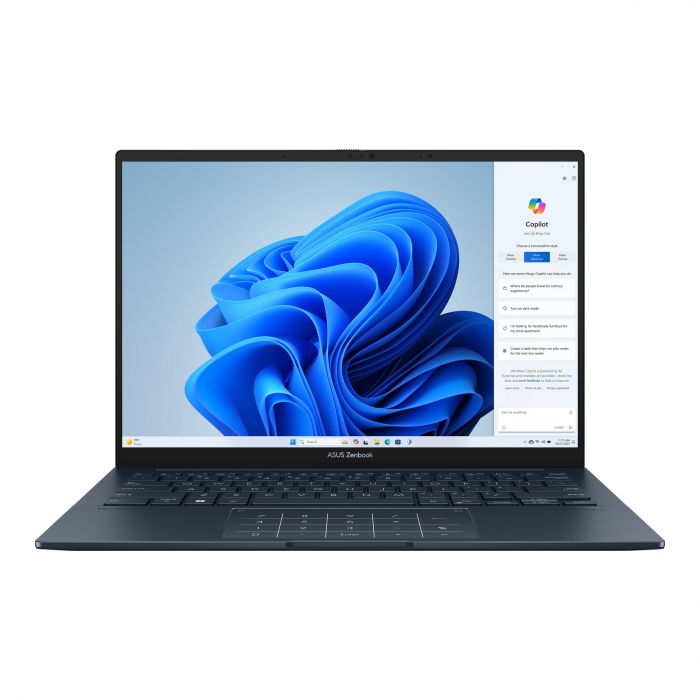 Ноутбук ASUS Zenbook 14 UX3405CA-ST1259 14" 3K OLED, Intel Ultra 7 255H, 16GB, F1TB, UMA, NoOS, Блакитний