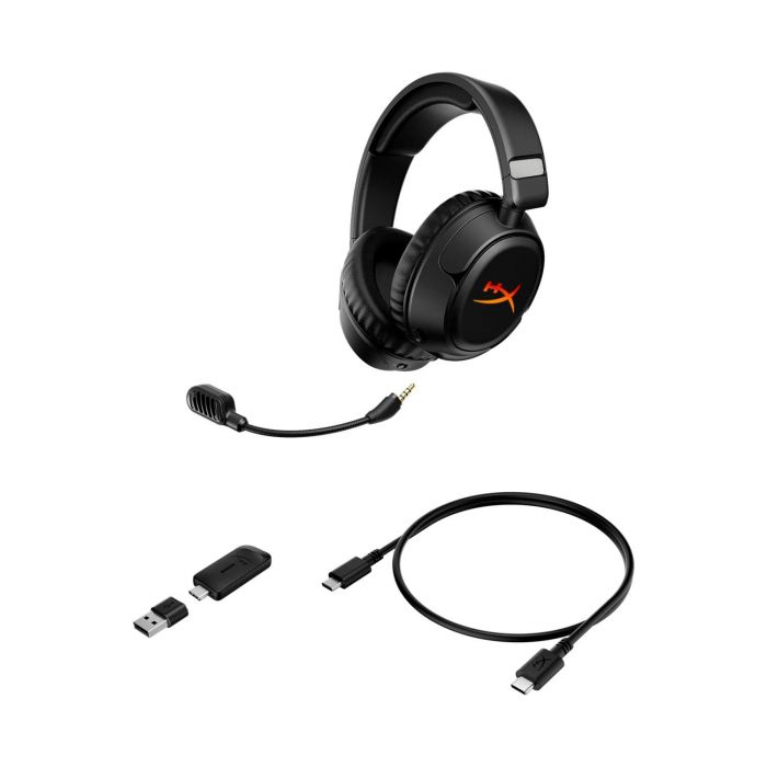 Гарнітура ігрова HyperX Cloud Flight 2, WL/USB-A/USB-C, чорний