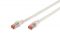 Патч-корд DIGITUS CAT 6 S-FTP, 0.5м, AWG 27/7, LSZH, білий