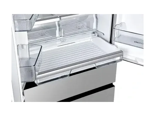 Холодильник SBS Gorenje, франц.дверцята, 182x80x71см, 2 дв., Х- 302л, М- 178л, A+, NF+,  Інвертор, Дисплей, Сірий