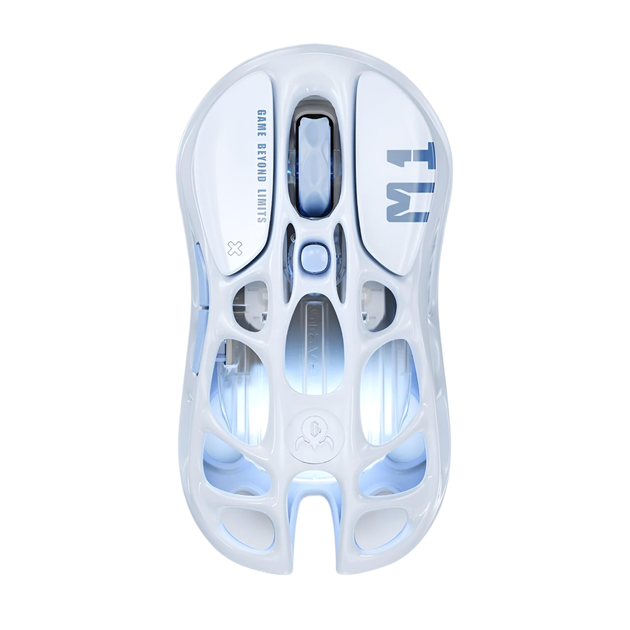 Миша GravaStar Mercury M1 Pro, magnesium alloy body, BT/WL/USB-A, RGB, Ice Blue