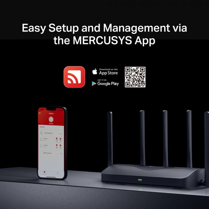 Маршрутизатор MERCUSYS MR47BE BE9300, 3x2.5GE LAN, 1x2.5GE WAN