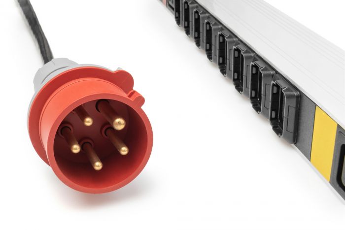 Пристрій розподілу електроживлення DIGITUS 0U, 24xC13, 3xC19, 3x16A, 250V, вилка IEC 60309 3ph