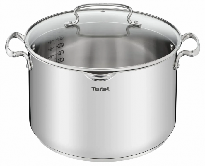 Набір посуду Tefal Duetto Plus, 10предметів, нержавіюча сталь, скло