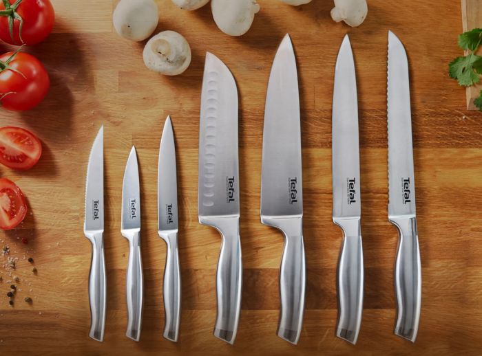 Кухонний ніж для овочів Tefal Ultimate, 9см, нержавіюча сталь