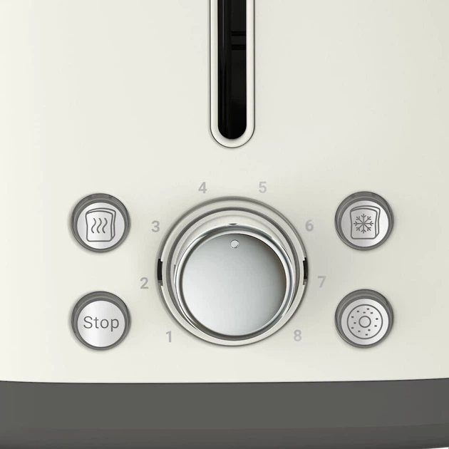 Тостер Tefal Collection 850Вт, розморожування, пластик, бежевий