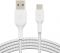 Кабель Belkin USB-A > USB-C заряджання/синхронізації 15Вт, 1м, плетений, білий
