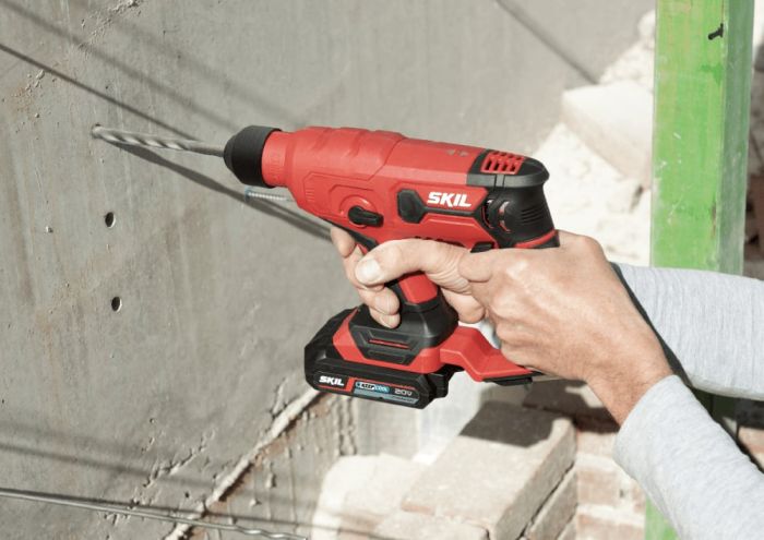 Перфоратор акумуляторний SKIL 3810 CA SDS-plus+ШЗП 20В 1Дж аксесуари кейс 1.5кг без АКБ та ЗП