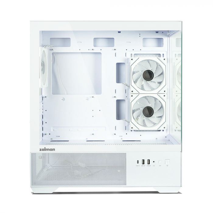 Корпус Zalman Chronix без БЖ, 1xUSB3.0, 1xUSB2.0, 1x Type C, 2x120мм ARGB Reverse,  1x120мм ARGB, VGA 410мм, LCS ready, TG Side/Front Panel, ATX, білий