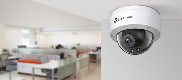 IP-Камера TP-LINK VIGI C240-4, PoE, 4Мп, 4  мм, H265+, IP66, Turret, кольорове нічне бачення, внутрішня