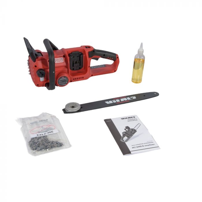 Пила ланцюгова акумуляторна Vitals Master AKZ 36400 BL SmartLine+ 18В шина 4 0см 15м/c 4.7кг без АБК та ЗП