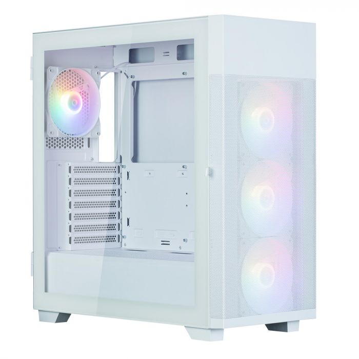 Корпус Zalman S5 Neo без БЖ, 1xUSB3.1, 1xUSB2.0, 4x120мм FRGB, VGA 390мм, LCS ready, TG Side Panel, ATX, білий